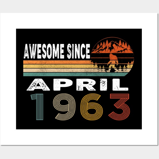 Awesome Since April 1963 Wall Art by ThanhNga